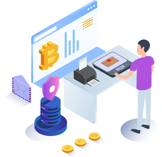 Our crypto-powered UPS services